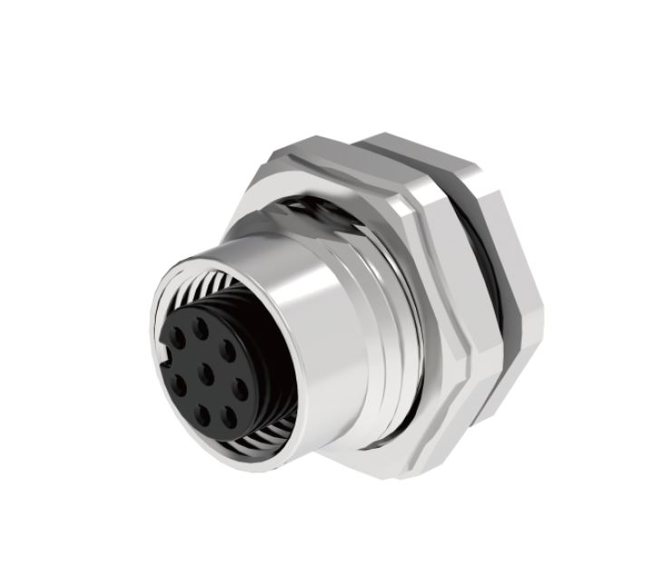 Розеточный разъем в панель M12D04C-FPBRHUR