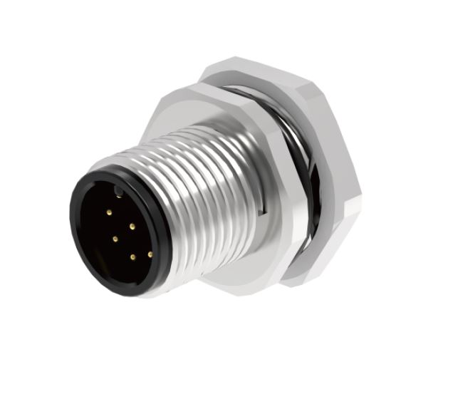 Вилочный разъем в панель M12A03C-MPBFHUR
