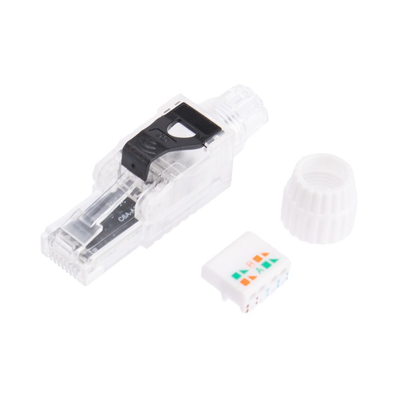 Фото товара Разъем RJ-45(8P8C) полевой заделки под витую пару, UTP, CAT 6 (50 µ"/ 50 микродюймов) серия PRO 02-0281
