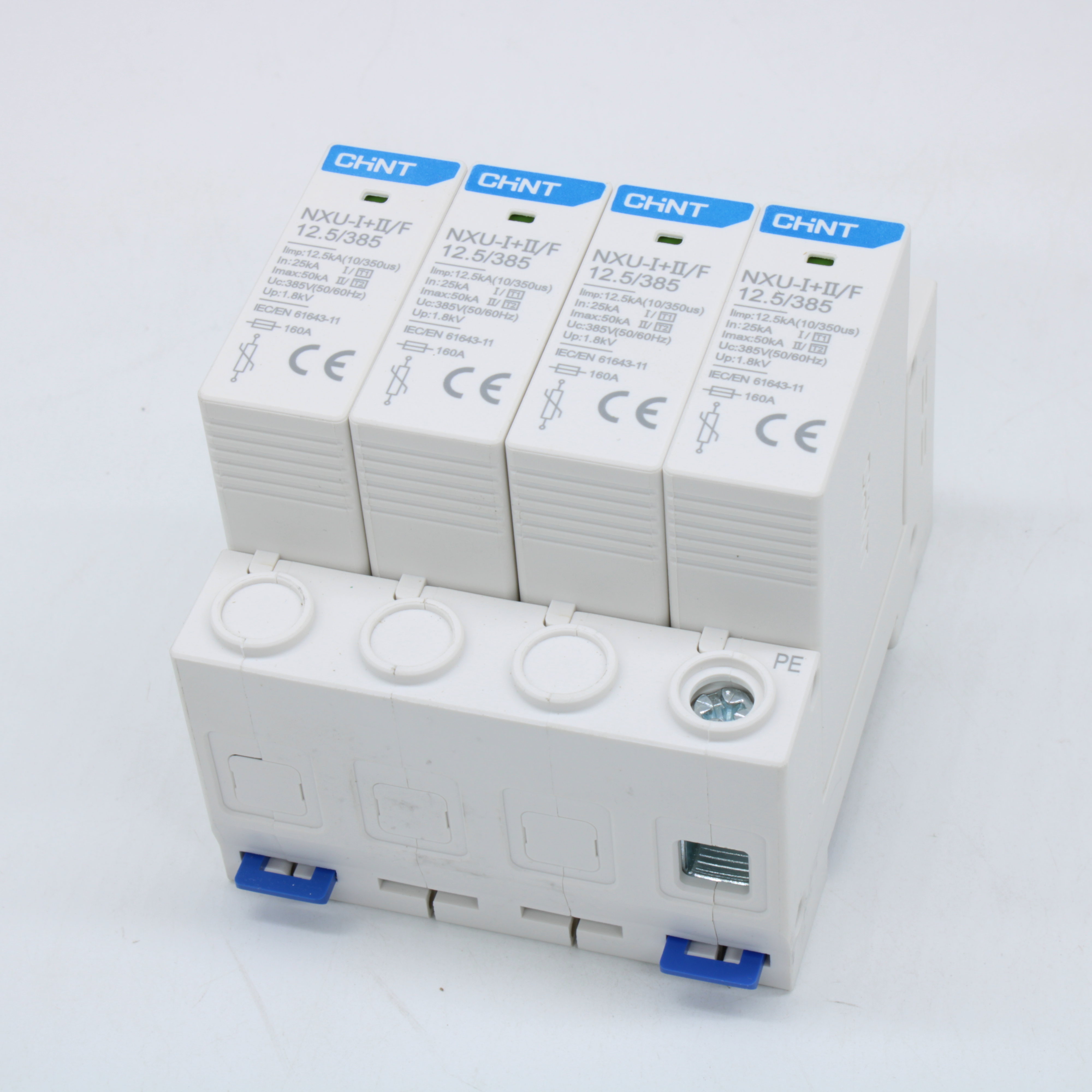 Фото товара Ограничитель имп. перенапр. NXU-?+?/F 4P In=25kA Uc=385В Im=50kA (R) 308614