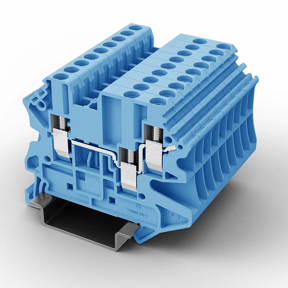 Проходная клемма UUK-2.5/1-2-BE