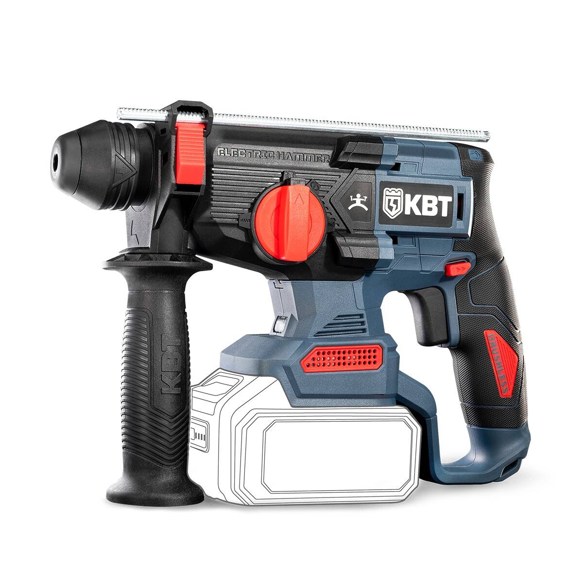 Перфоратор аккумуляторный HB-20-24 без АКБ и ЗУ серия ПРОФИ