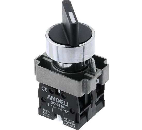 ПЕРЕКЛЮЧАТЕЛЬ XB2-BD25 ЧЕРНЫЙ 2 ПОЛОЖЕНИ