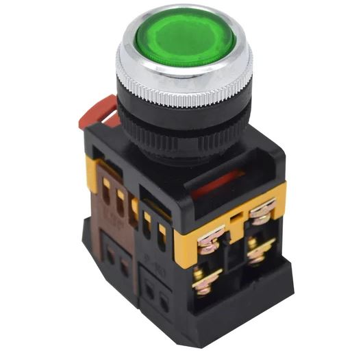 КНОПКА ABLFS-22 ЗЕЛЕНЫЙ D22ММ НЕОН/220В