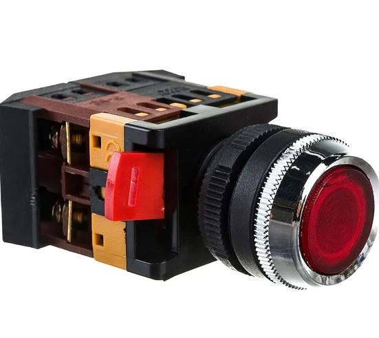 КНОПКА ABLFS-22 КРАСНЫЙ D22ММ НЕОН/220В