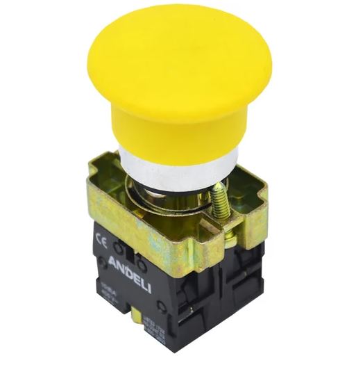 КНОПКА XB2-BС51 "ГРИБОК" БЕЗ ПОДСВЕТКИ Ж