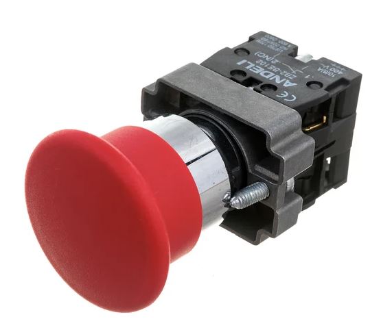 КНОПКА XB2-BС45 "ГРИБОК" БЕЗ ПОДСВЕТКИ К