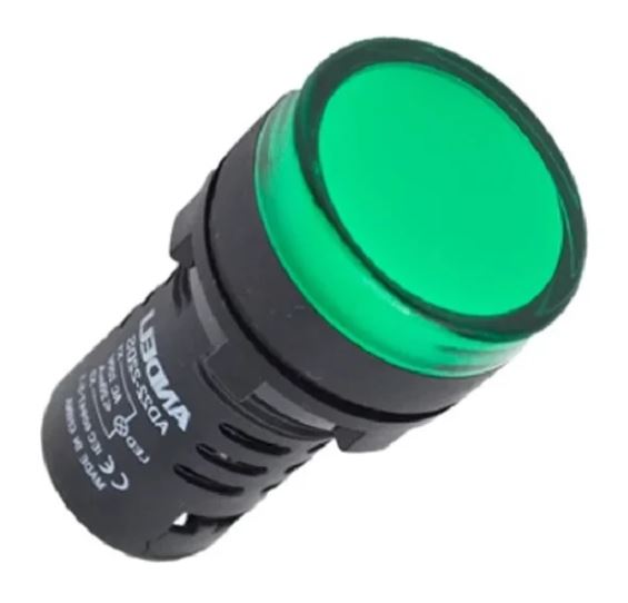 ЛАМПА AD16-22DS(LED)МАТРИЦА D22ММ ЗЕЛЕНЫ