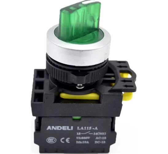 ПЕРЕКЛЮЧАТЕЛЬ LA115-A5-11XD/G (LED) ЗЕЛЕ