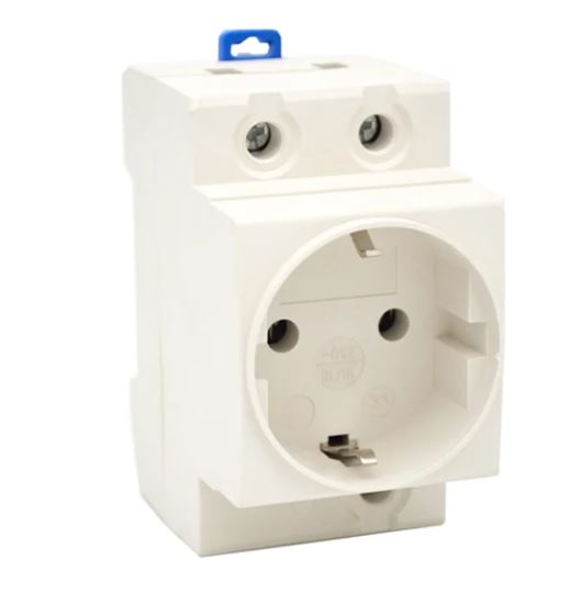 РОЗЕТКА AM-EURO С ЗАЗЕМЛЯЮЩИМ КОНТАКТОМ