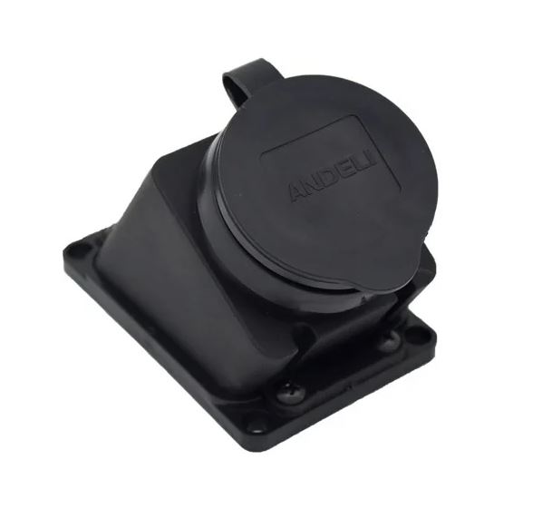 РОЗЕТКА НАКЛОННАЯ С ЗАГЛУШКОЙ КАУЧУК AM-