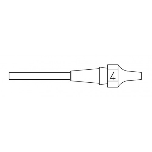 XDS 4 desoldering tip 1.2x2.5   L 10.5mm