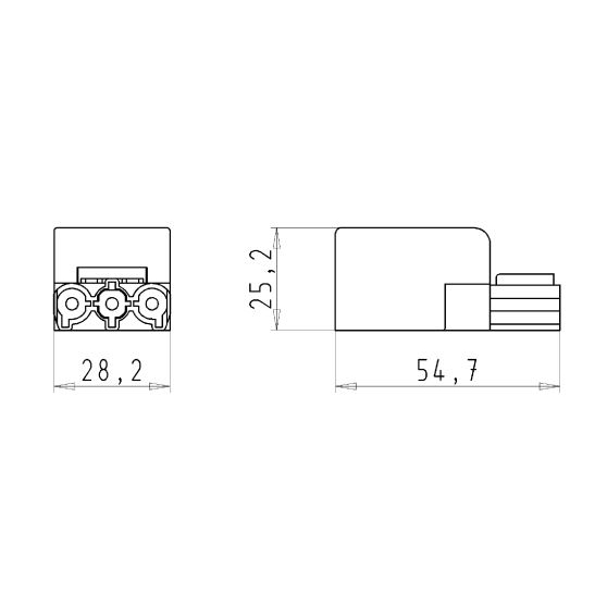 Вилочный разъем на кабель GST18i3S S1NZR2A MBR05