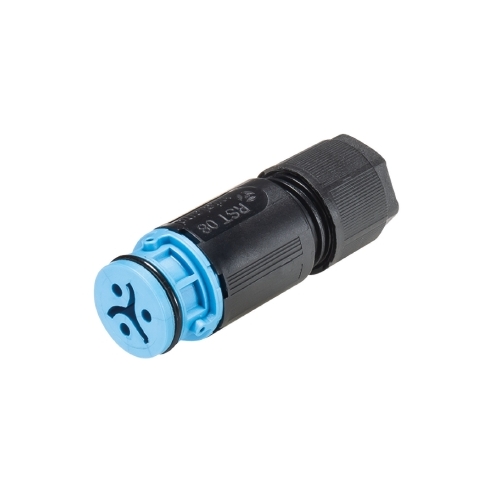 Розеточный разъем на кабель RST08i3 S B1 ZR1SH BL