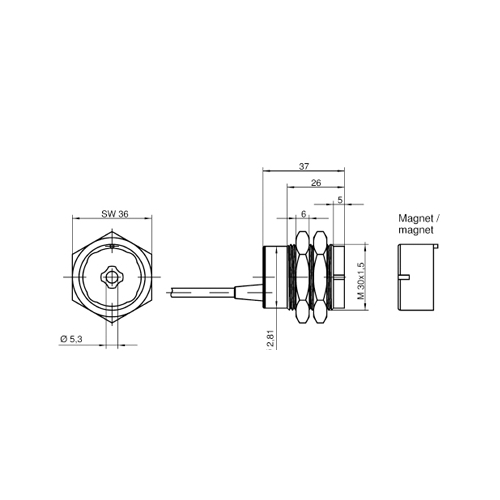 Авт.магн.выкл.SMA 0323 MAGNET SWITCH SET