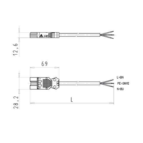 Кабельная сборка GST18I3K1-S 15 5kVRT03