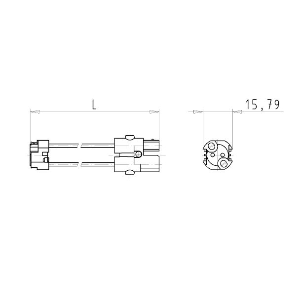 Кабельная сборка ST16/2N S BS75 13 WS