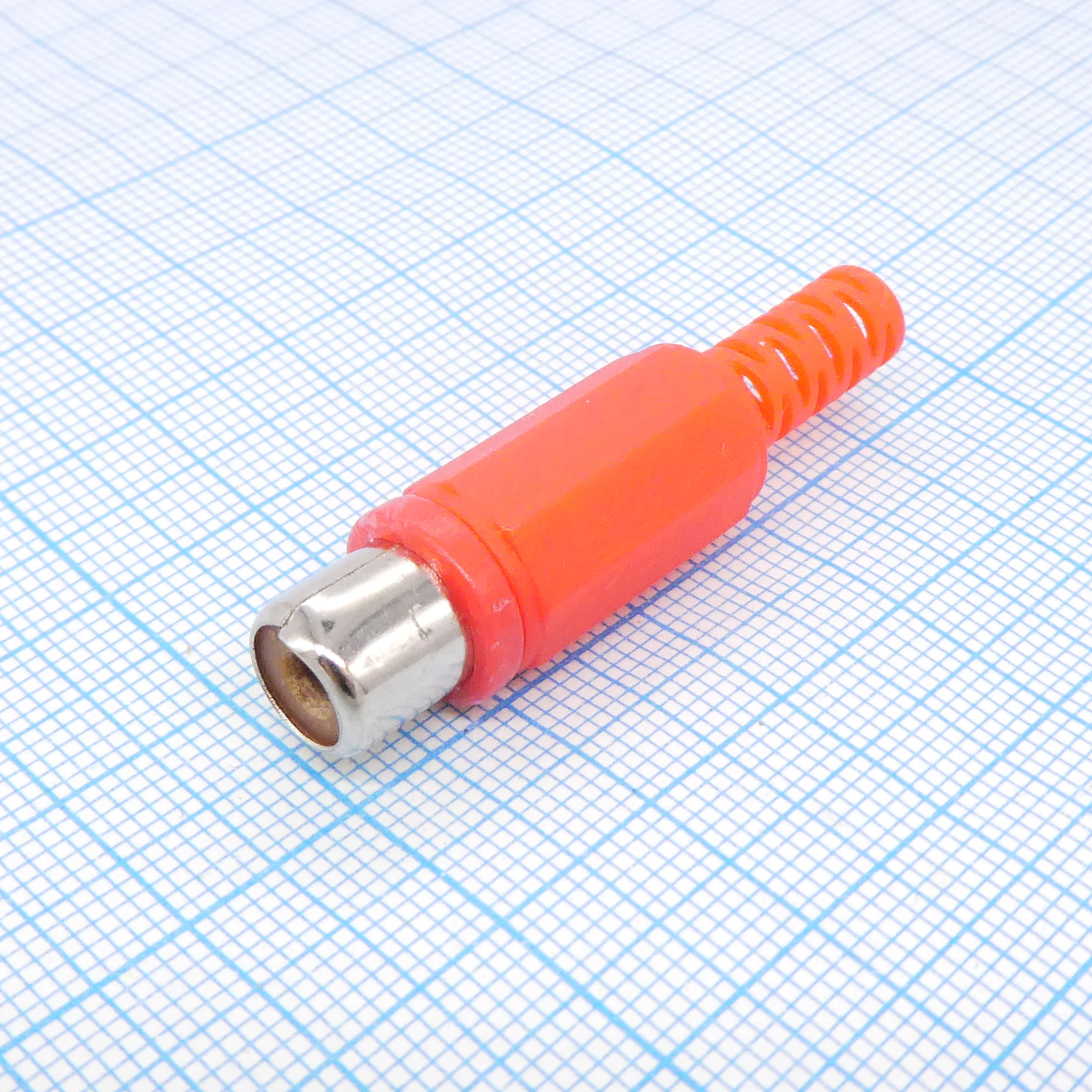 RP-406 гнездо каб. RCA красн.