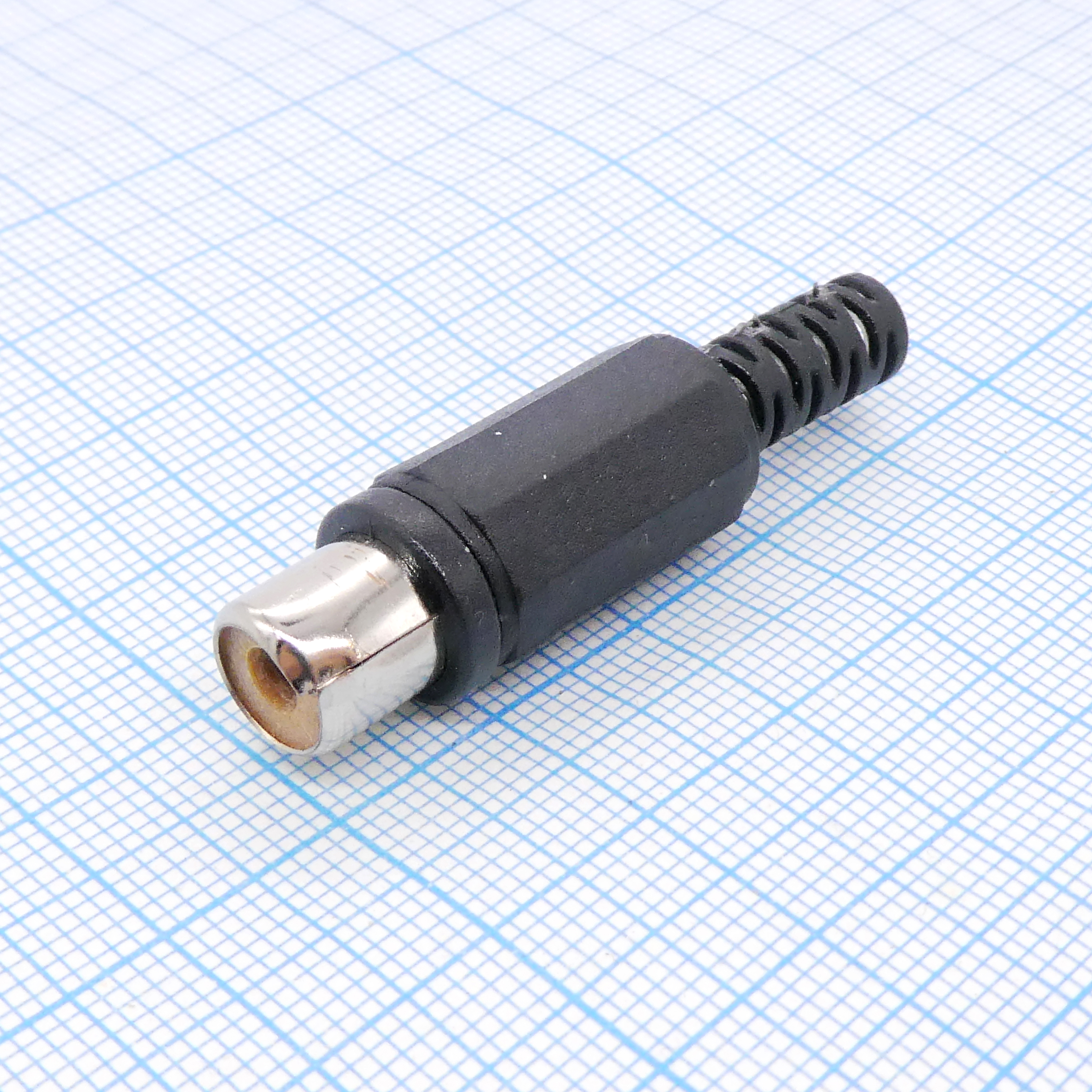 RP-406 гнездо каб. RCA черн.