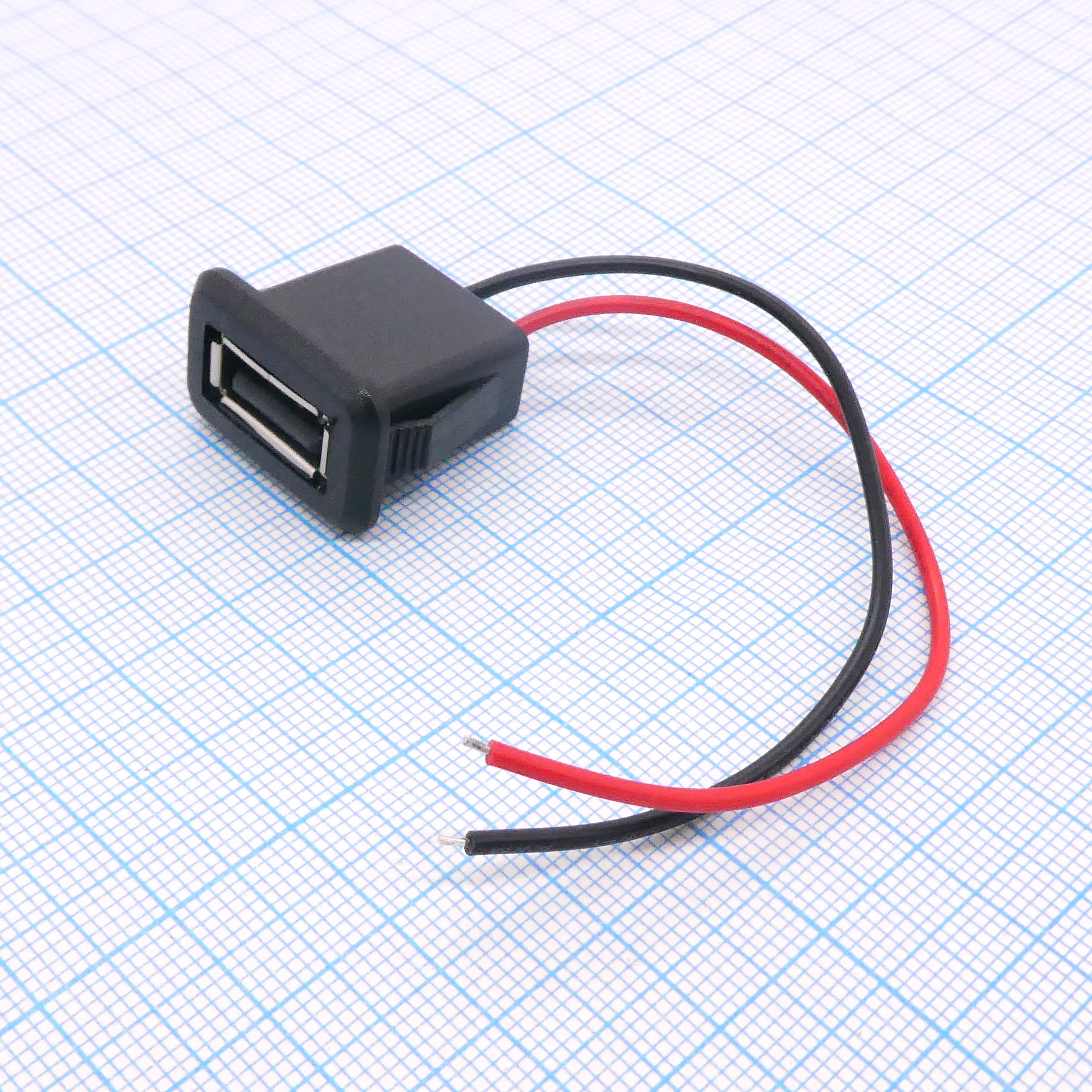 USB-2PIN гн. с кожухом и проводом