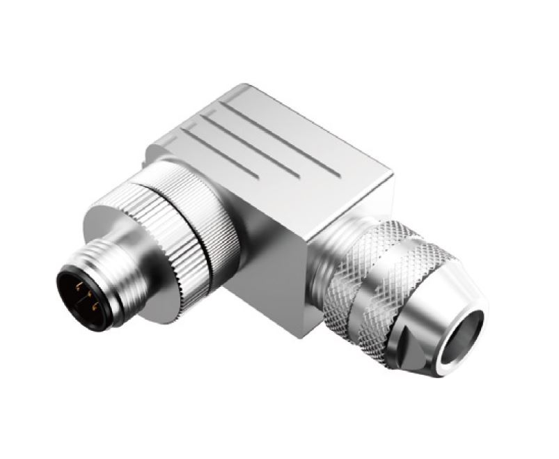Вилочный разъем на кабель, M12, M12A12MZAFWSC408005
