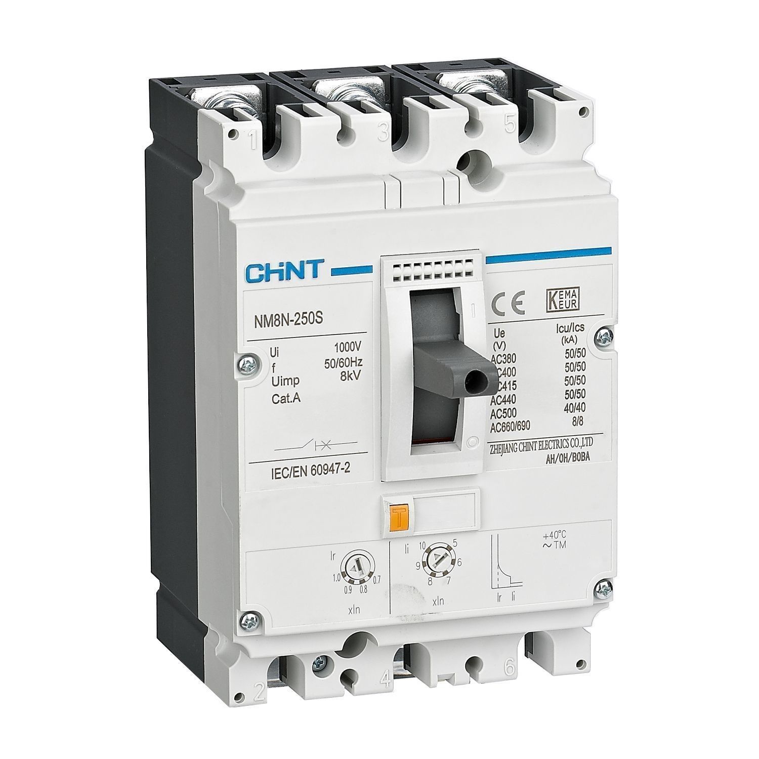 Авт. выкл. защиты двигателя NM8N-250S M 160А 50кА 3P (R) 271428
