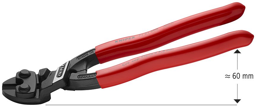 CoBolt болторез компактный, голова 20-, 200 мм, обливные ручки KN-7121200