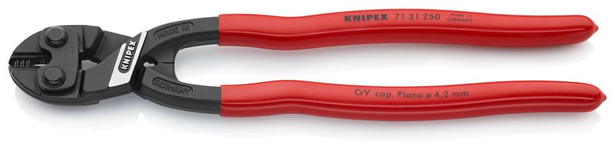 CoBolt XL болторез компактный, с выемкой на кромках, 250 мм, обливные ручки, SB KN-7131250SB