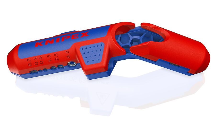 ErgoStrip PV Стриппер универсальный для круглых проводов, 0.2-4 мм?, d8-13 мм, длина 135 мм, доп. функция работы с PV кабелями (фотовольтаика), SB KN-169503SB