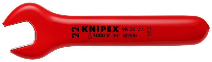 Ключ гаечный рожковый VDE, 24 мм, длина 210 мм, диэлектрический KN-980024