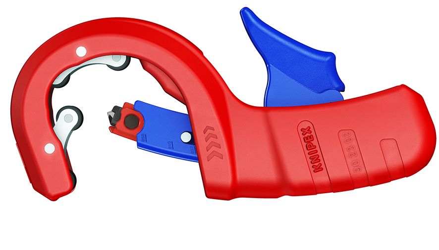 KNIPEX DPT50 Труборез для канализационных пластиковых труб O 32/40/50 мм, толщина 2.5 - 3.5 мм, длина 202 мм, BK KN-902302BK