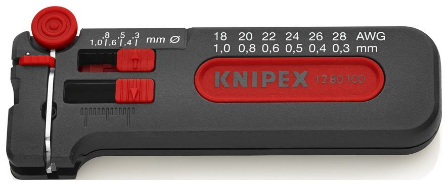 Мини-стриппер для тонких медных кабелей, O 0.3-1.0 мм AWG 28-18, SB KN-1280100SB