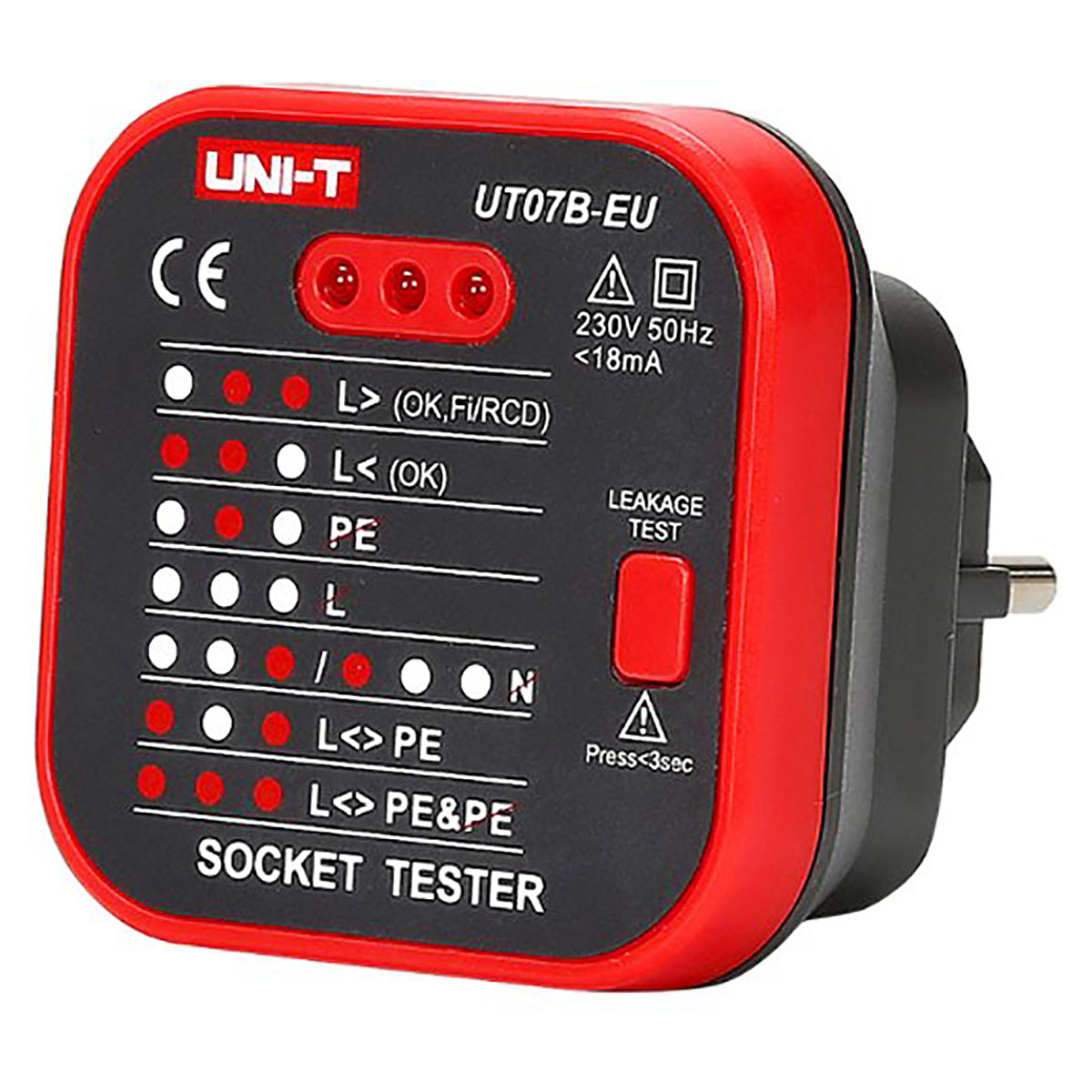 UNI-T UT07B-EU - тестер розеток